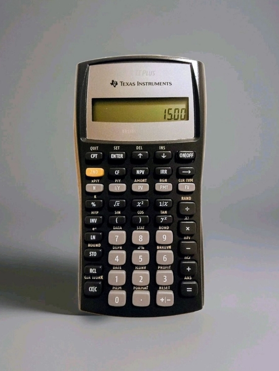 Texas Instruments Other - Texas Instruments BA 11 PLUS Black and Silver Financial Calculator